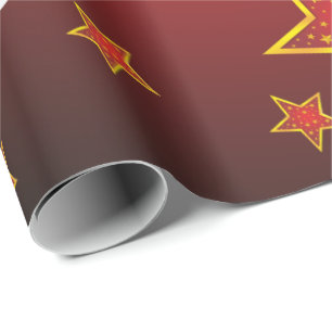 Luxus Weihnachtsmann Rote Imitat Gold Weihnachtsfe Geschenkpapier