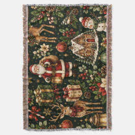 Luxus-Weihnachtsmuster im Vintage-Stil Decke