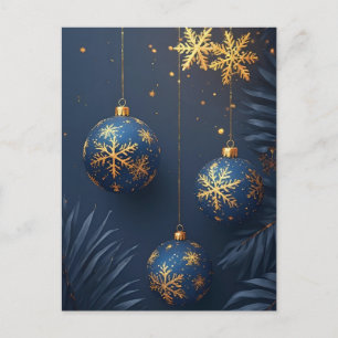 🎄 Luxus-Weihnachtsschmuck Eleganz ❄️ Festlich Postkarte