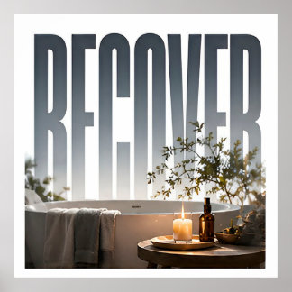 Luxus-Wellness-Editorial-Grafik Erholen Poster