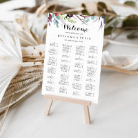 Luxus Whimsical Boho Alphabetische Sitzkarte