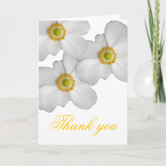 Luxus White Spring Floral Danke Karte