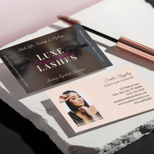 Luxus-Wimpern-Schönheits-Lash-Professionell-Schwar Visitenkarte