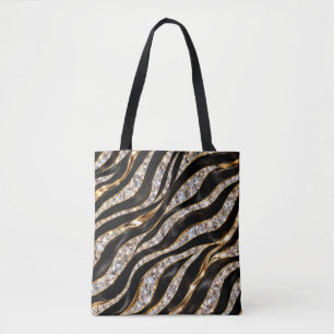 Luxus-Zebra-Kristall-Tierdruck