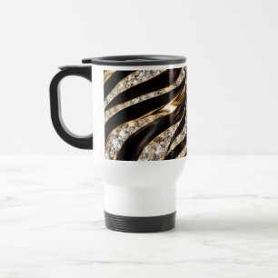 Luxus-Zebra-Kristall-Tierdruck Reisebecher