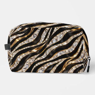 Luxus-Zebra-Kristall-Tierdruck Waschbeutel