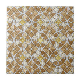 Luxus-Zellige-Marokkanisches-Mosaik-Muster Beige C Fliese