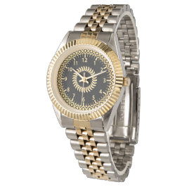 Luxus-Zweistahl-Uhr aus Edelstahl Armbanduhr