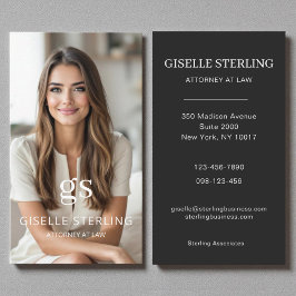 Luxusanwalt am Foto Beruflich Visitenkarte