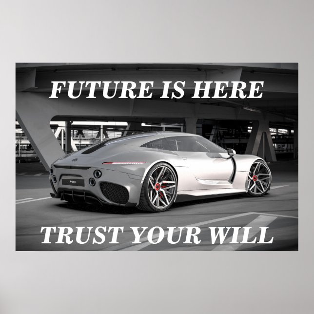Luxusauto für Ihre Motivation Poster (Vorne)