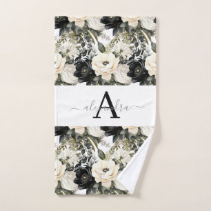 Luxusbadeset   Verwöhnen Sie sich mit Blumen Badhandtuch Set