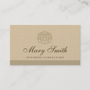 Luxusdamast-Logo-Visitenkarte-Pearlized Ende Visitenkarte