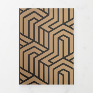 Luxusdekorationen 23 dreifach gefaltete urlaubskarte