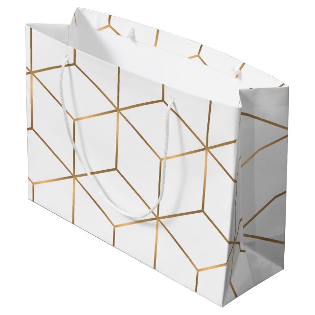 Luxusdekorationen 3 große geschenktüte (Rückseite Schrägansicht)