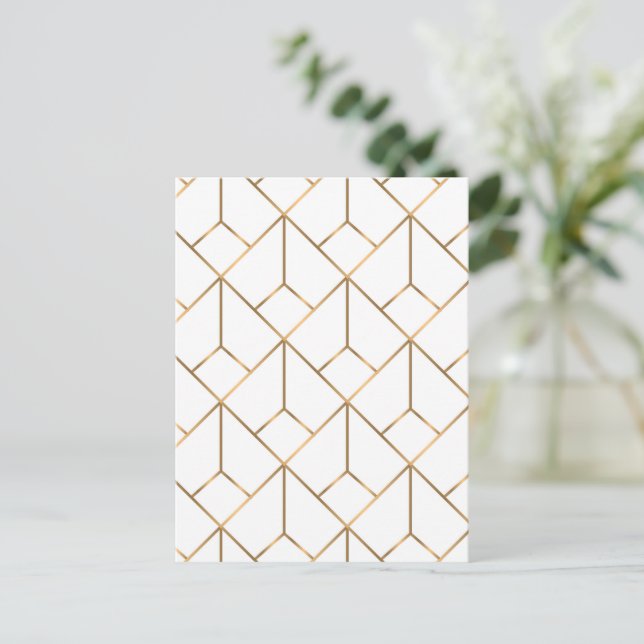 Luxusdekorationen 4 postkarte (Stehend Vorderseite)