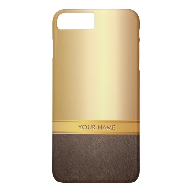 Luxusfolien-Goldindividueller Name iPhone 7 Case-Mate iPhone Hülle (Rückseite)