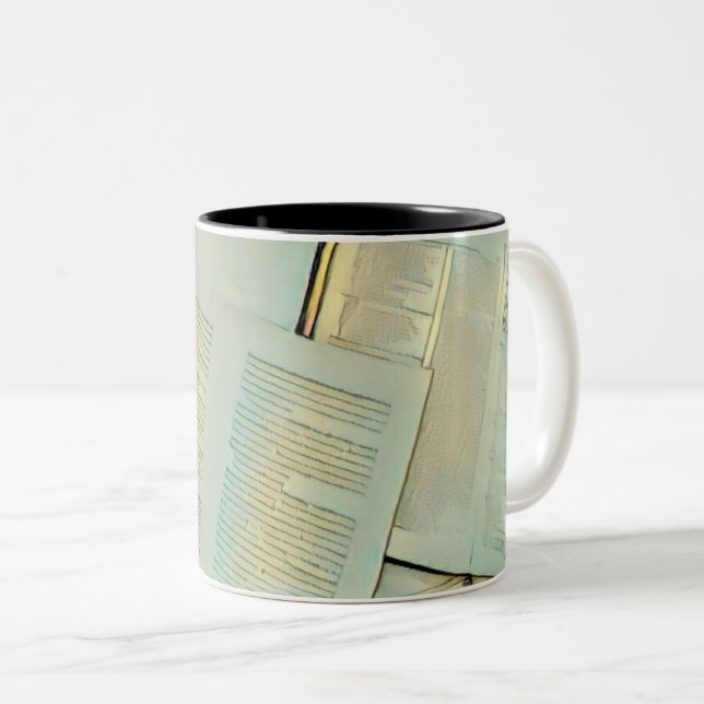 Luxusgeschenke für Buchliebhaber Zweifarbige Tasse (VorderseiteRechts)