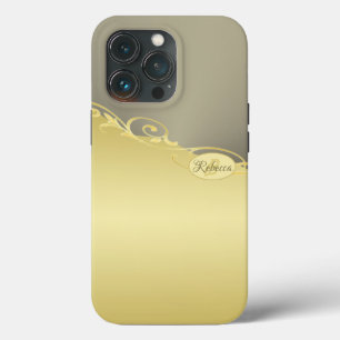 Luxusgold dekoriert auf Gold & Silber, Monogram Case-Mate iPhone Hülle