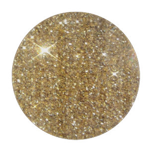 LuxusgoldGlitzer - Druckbild Schneidebrett