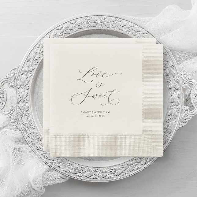 Luxushochzeit "Liebe ist süß" Serviette (Von Creator hochgeladen)