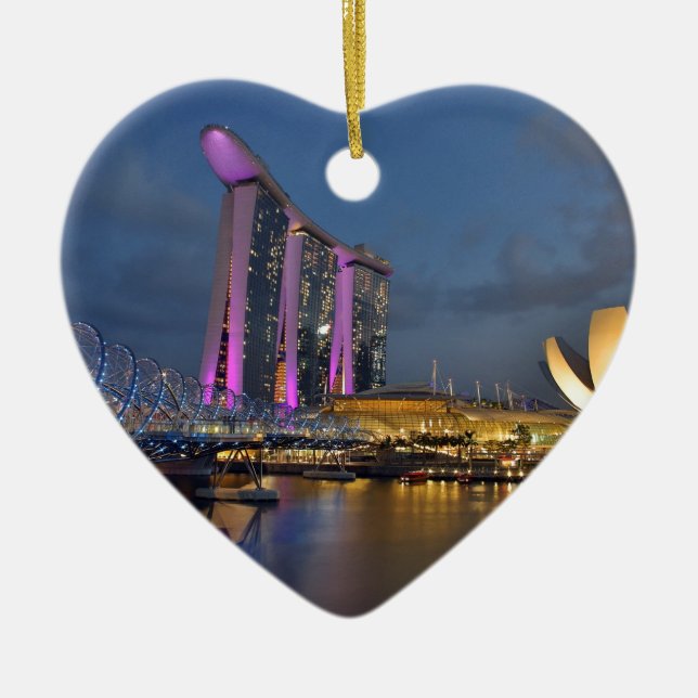 Luxushotel Marina Bay Sands Singapur Keramikornament (Vorne)