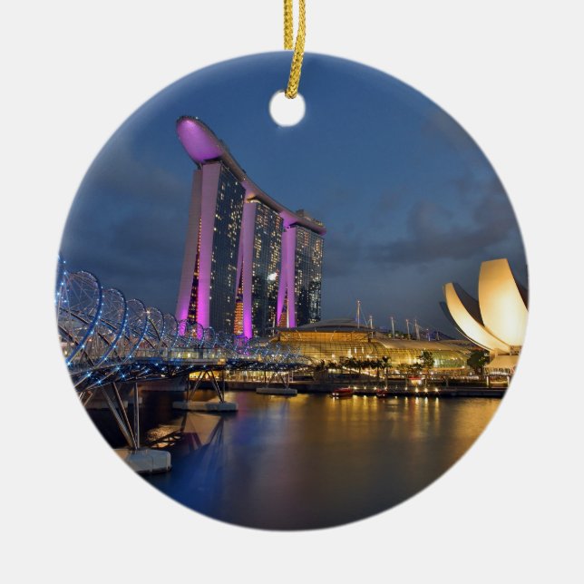 Luxushotel Marina Bay Sands Singapur Keramikornament (Vorne)