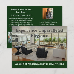 Luxusimmobilien postkarte