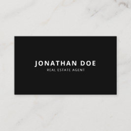 Luxusimmobilienmakler Eleganter schwarzer QR-Code  Visitenkarte