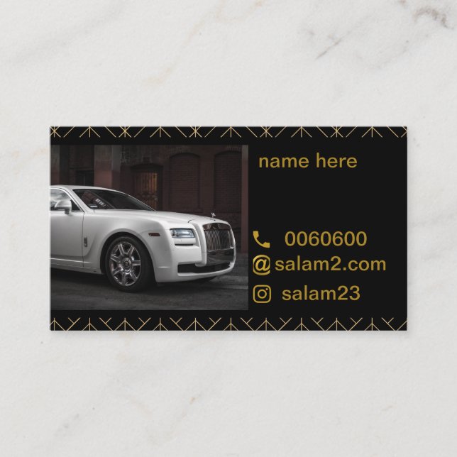 Luxuskarte Visitenkarte (Vorderseite)