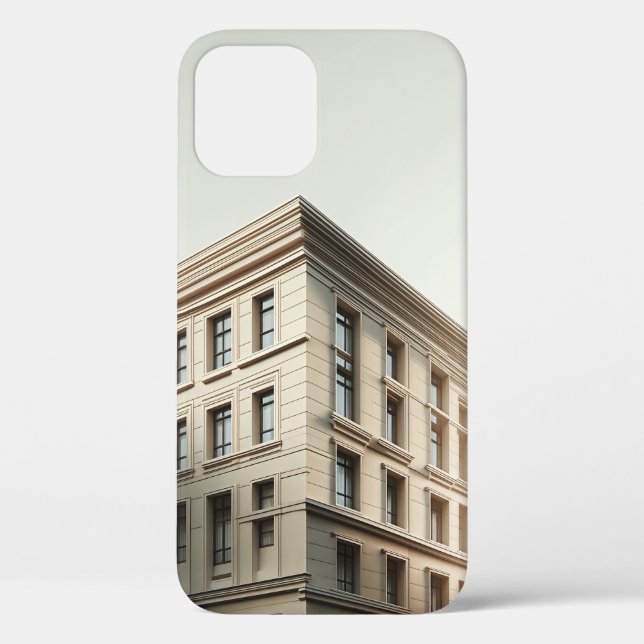 Luxusklassische Architektur-Fassade - Elegantes Mi Case-Mate iPhone Hülle (Rückseite)