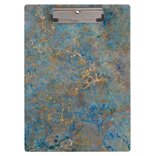 LuxusLapislazuli-Marmor Klemmbrett (Vorderseite)