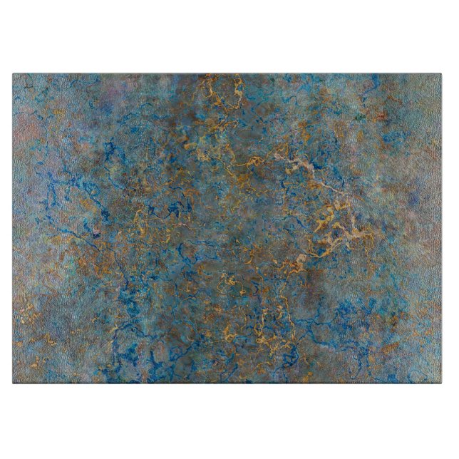 LuxusLapislazuli-Marmor Schneidebrett (Vorderseite)
