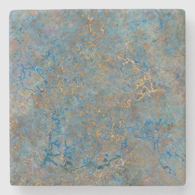 LuxusLapislazuli-Marmor Steinuntersetzer (Vorderseite)