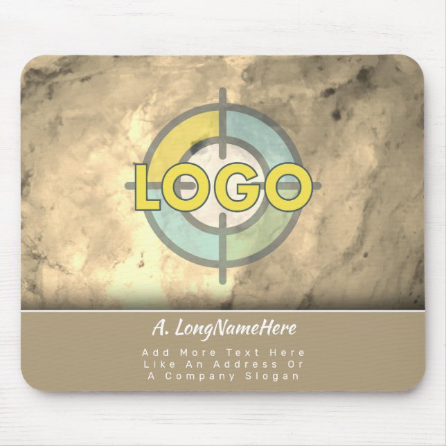 Luxusmarke Faux-Gold-Metall-Executive-Büro Mousepad (Vorne)