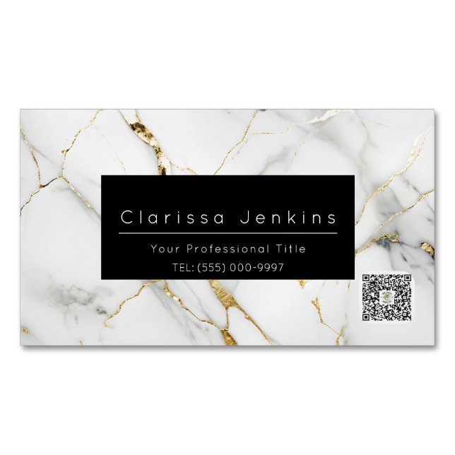 Luxusmarke Mable und Black Finance beruflich Magnetische Visitenkarte (Vorderseite)