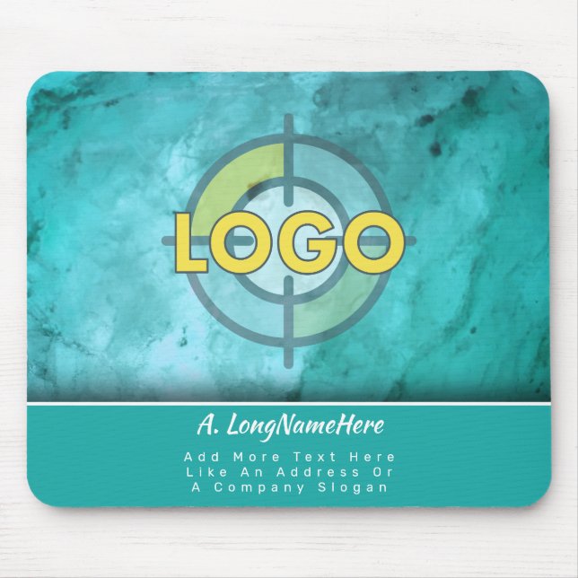 Luxusmarke Türkisblaue Luxus-Executive-Office Mousepad (Vorne)