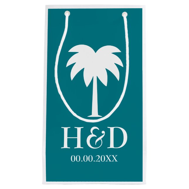 Luxuspalme-Strand-Gastgeschenk Kleine Geschenktüte (Vorderseite)
