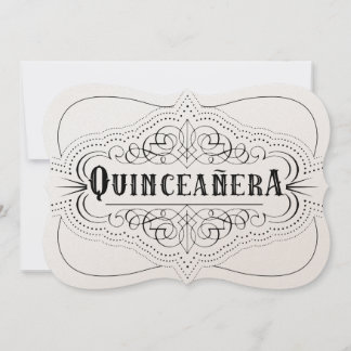 Luxuspapier Quinceañera Süd Western Einladung