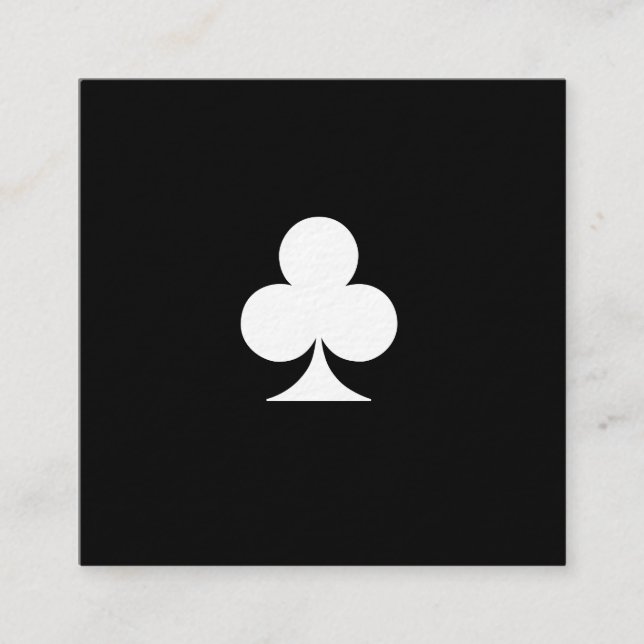 Luxusprämie schlägt Visitenkarte-Schwarzes mit Quadratische Visitenkarte (Vorderseite)