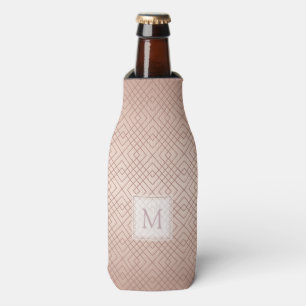 LuxusRosen-Goldmuster Monogramm Flaschenkühler