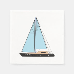 Luxusseegelboot Serviette