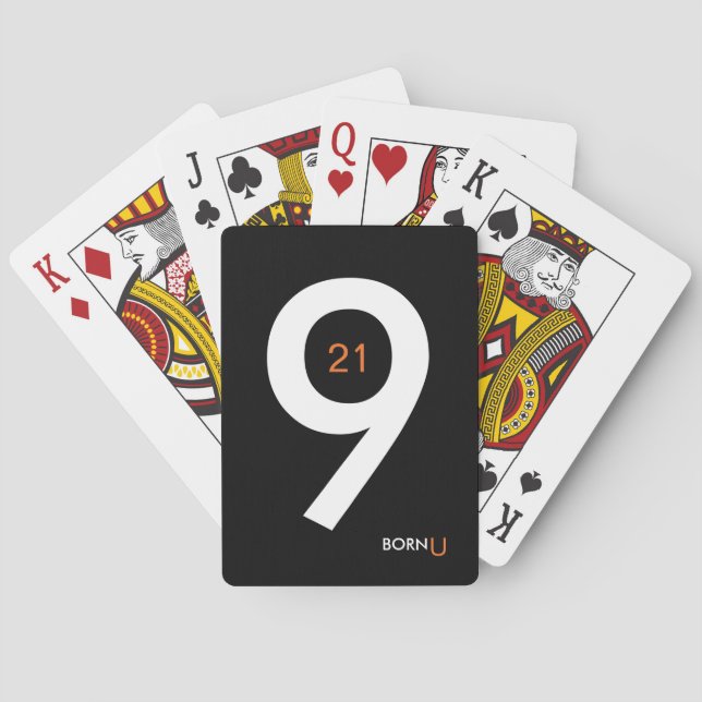 LUXUSspielkarten "GEBORENEN U" Spielkarten (Rückseite)