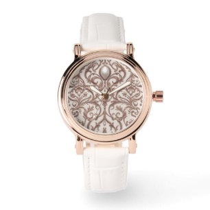 Luxusuhr und luxuriöses Kupfer , Perlendesign Armbanduhr