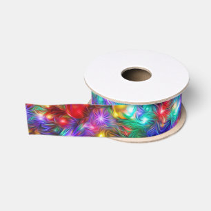 Luxusweihnachtsfunkelnde Sterne Ripsband