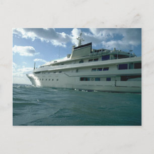 Luxusyacht Postkarte