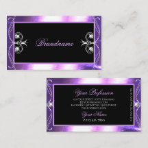 Luxuy Verziert Black Lila Sparkle Jewels gequiggel