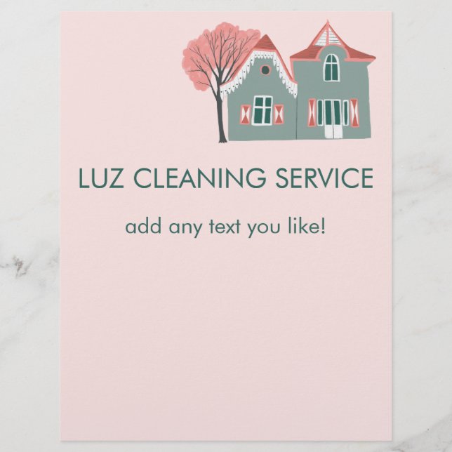 LUZ CLEANING Custom Flyer (Vorne)