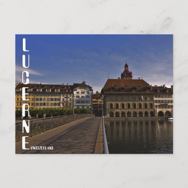 Luzern Altstadt Schweiz Postkarte (Vorderseite)