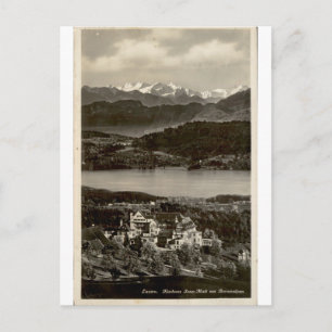 Luzern Kurhaus Sonn Matt Vintage Alpenblick Postkarte