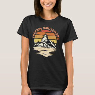 Luzern Schweiz Attraction Swiss Mountain Swi T-Shirt
